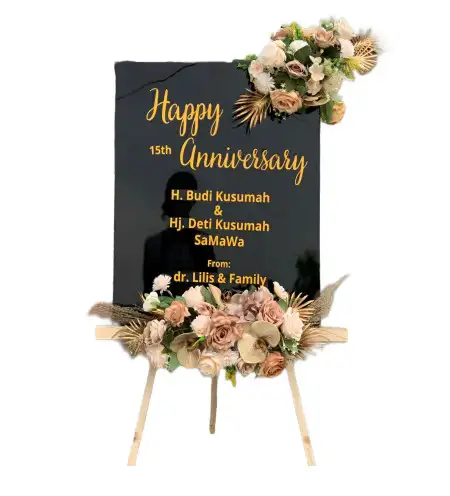 Papan Bunga Akrilik Pari