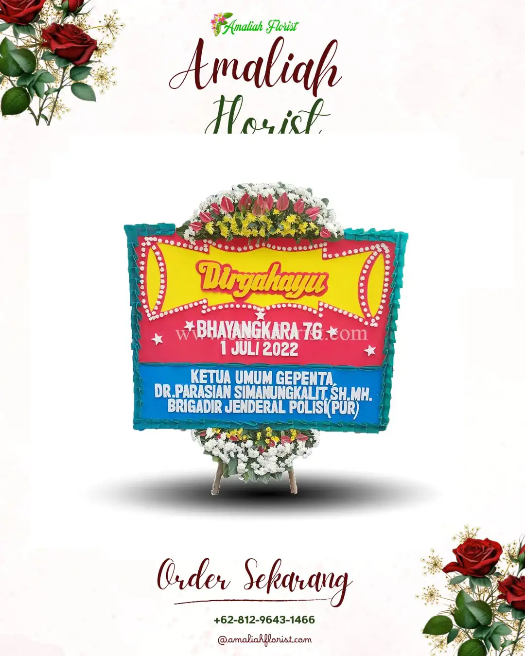 Papan Bunga HUT Ulang Tahun Pari